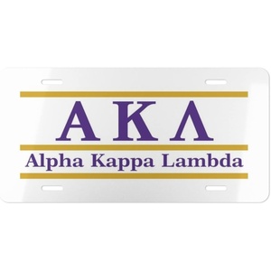 Alpha Kappa Lambda Lettered Lines License Covers