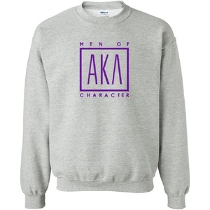 Alpha Kappa Lambda Logo Crewneck Sweatshirt(Sports Grey)