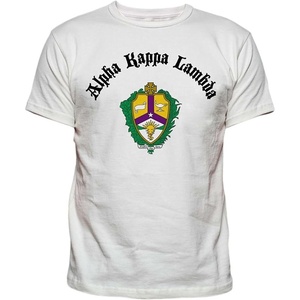 Alpha Kappa Lambda Vintage Crest T-Shirt(White)