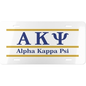 Alpha Kappa Psi Lettered Lines License Covers
