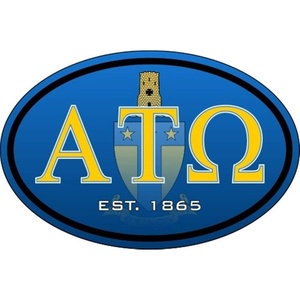Alpha Tau Omega ATO Color Oval Decal