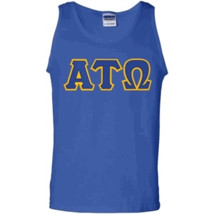 Alpha Tau Omega Lettered Tank Top(Royal Blue)