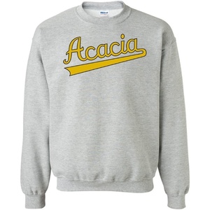 Greekgear Acacia Logo Crewneck Sweatshirt(Sports Grey)