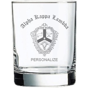 Greekgear Alpha Kappa Lambda Old Style Glass Transparent