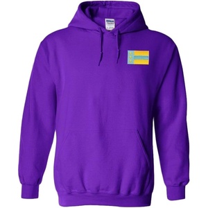 Greekgear Alpha Tau Omega ATO Flag Patch Hooded Sweatshirt(Purple)