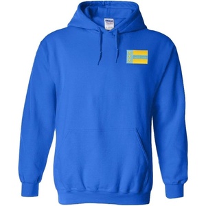 Greekgear Alpha Tau Omega ATO Flag Patch Hooded Sweatshirt(Royal Blue)