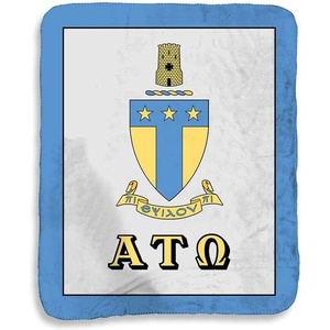 Greekgear Alpha Tau Omega Sherpa Lap Blanket