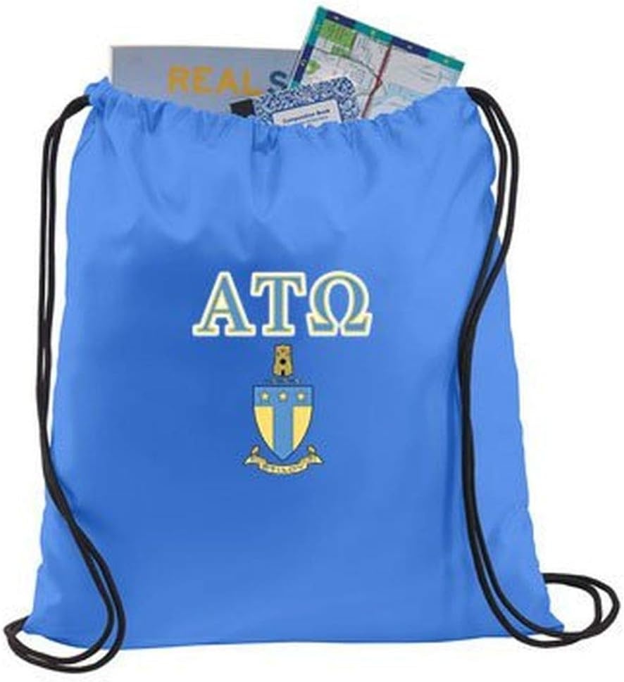image:imageGreekgear Alpha Tau Omega Crest Shield Cinch Sack