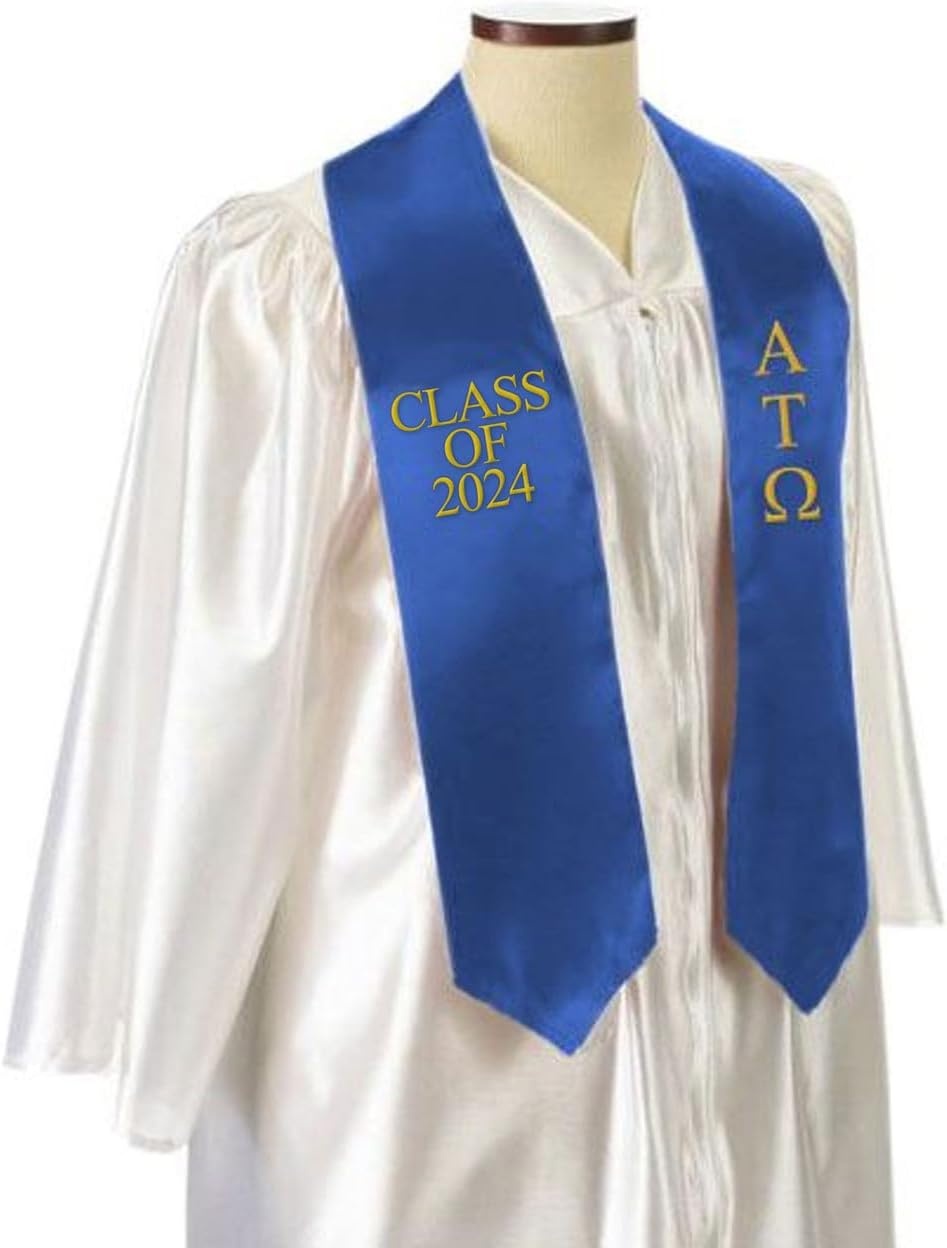 image:imageGreekgear Alpha Tau Omega Embroidered Graduation Sash Stole