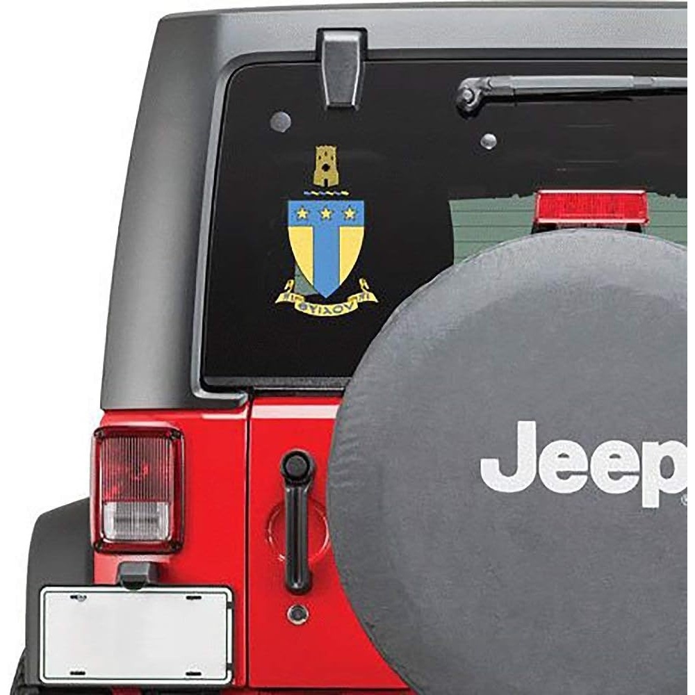 image:imageAlpha Tau Omega ATO Large Greek Color Crest Decal Up to 12 Inch Tall