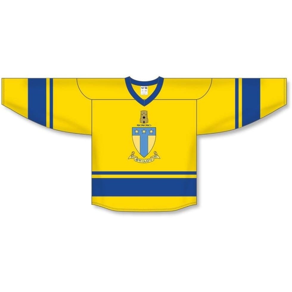 image:imageAlpha Tau Omega ATO League Hockey JerseyYellowBlue