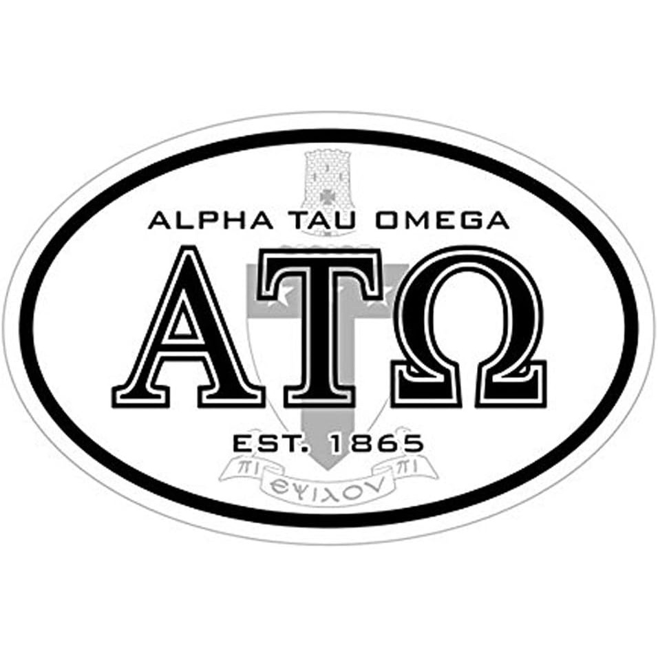 image:imageAlpha Tau Omega ATO Oval Crest Bumper Sticker