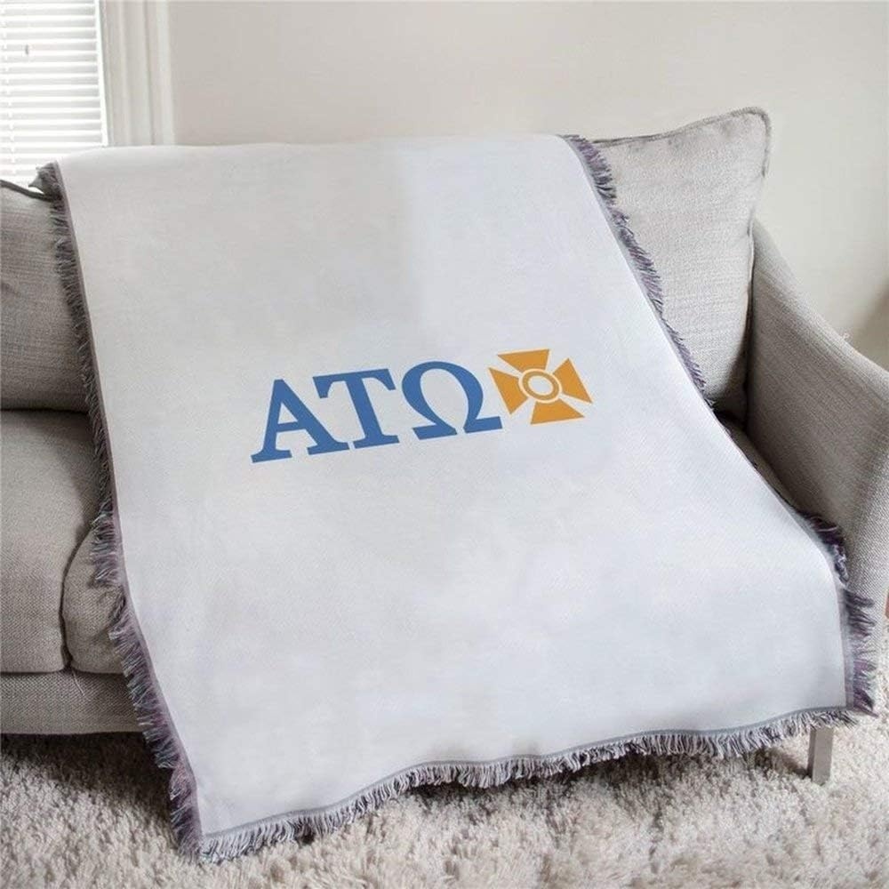 image:imageGreekgear Alpha Tau Omega ATO Letters Afghan Blanket Throw
