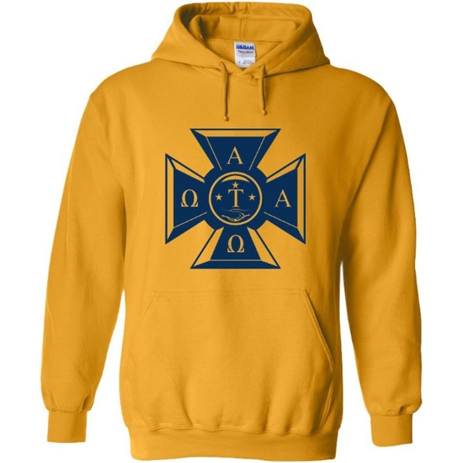 image:imageGreekgear Alpha Tau Omega ATO Logo Hooded SweatshirtGold