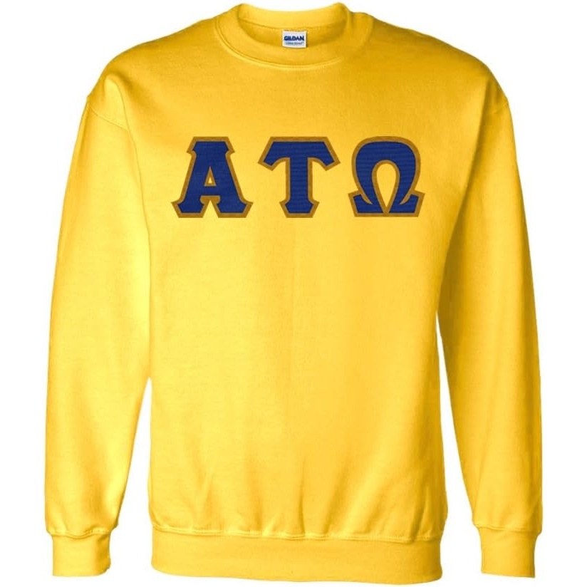 image:imageGreekgear Alpha Tau Omega Lettered CrewneckAthletic Gold
