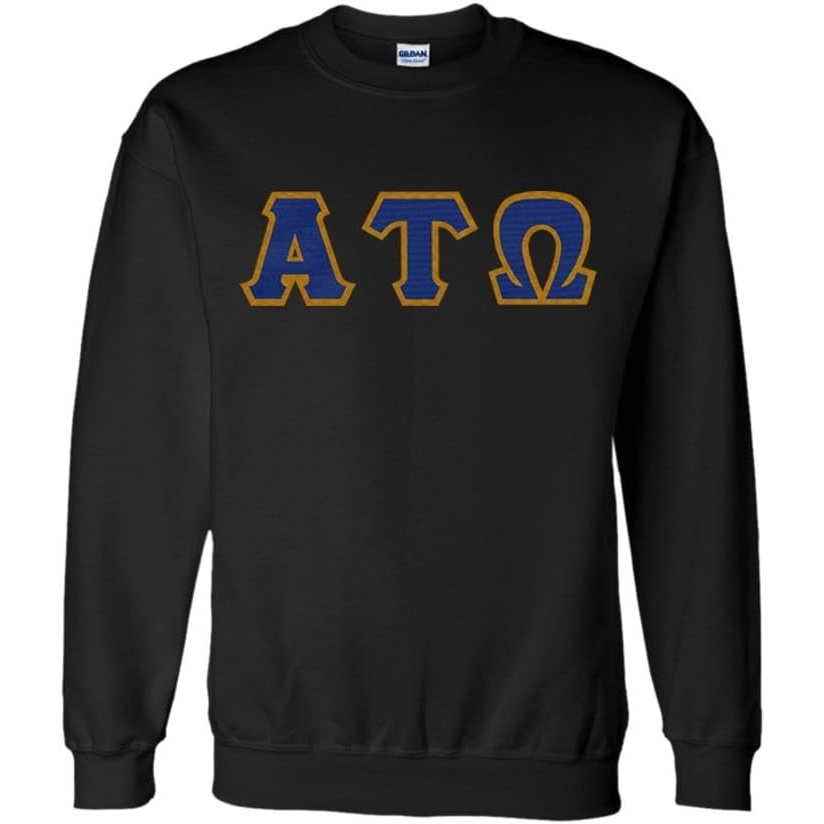 image:imageGreekgear Alpha Tau Omega Lettered CrewneckBlack