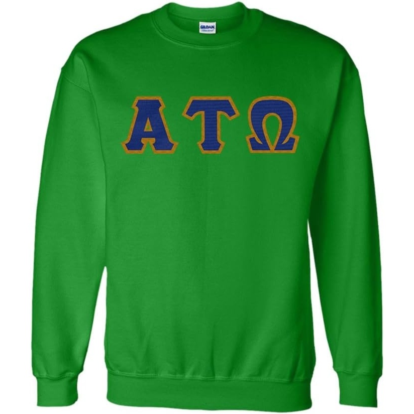 image:imageGreekgear Alpha Tau Omega Lettered CrewneckIrish Green