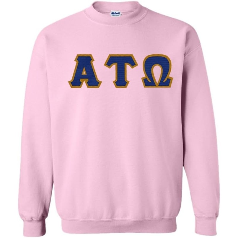 image:imageGreekgear Alpha Tau Omega Lettered CrewneckLight Pink