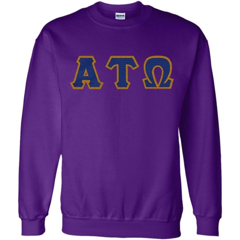 image:imageGreekgear Alpha Tau Omega Lettered CrewneckPurple