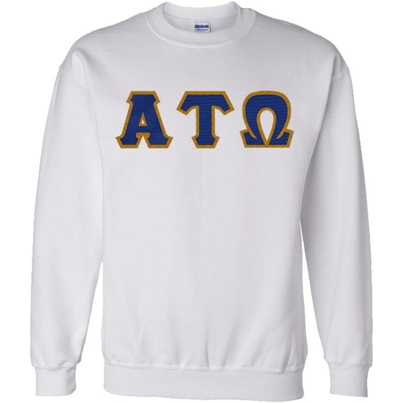 image:imageGreekgear Alpha Tau Omega Lettered CrewneckWhite