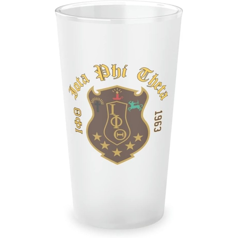 image:imageGreekgear Iota Phi Theta Frosted Glass 16oz