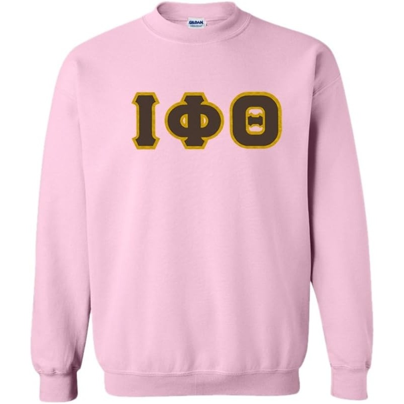 image:imageGreekgear Iota Phi Theta Lettered CrewneckLight Pink