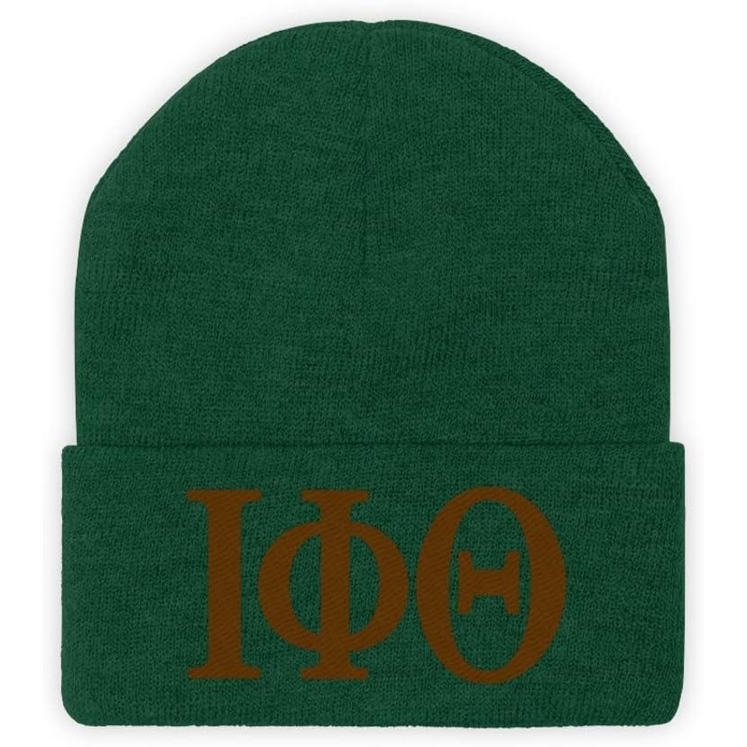 image:imageGreekgear Iota Phi Theta Lettered Knit BeanieHunter Green