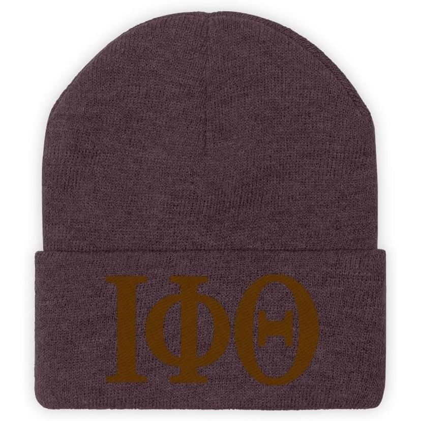 image:imageGreekgear Iota Phi Theta Lettered Knit BeaniePurple