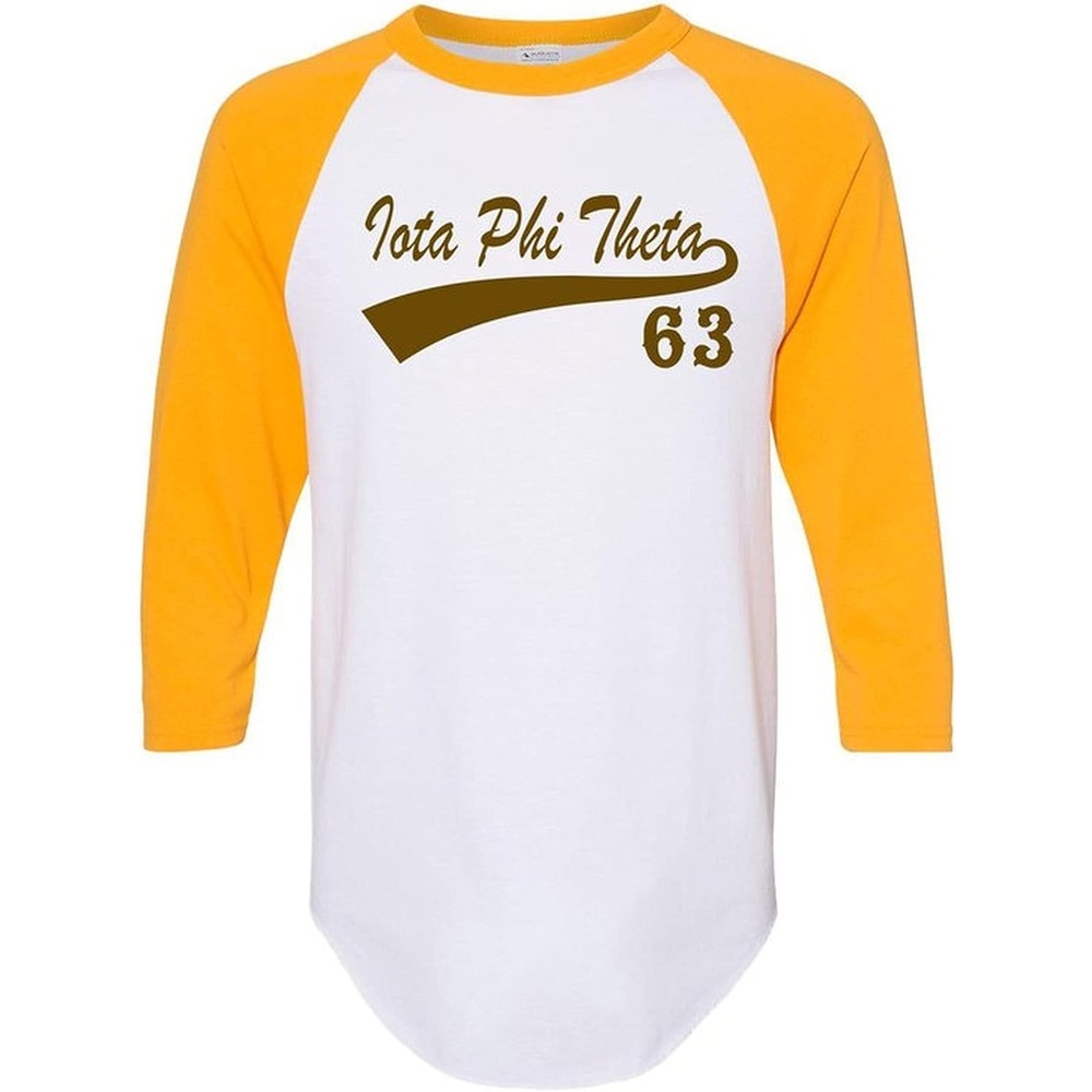 image:imageGreekgear Iota Phi Theta Tail Year RaglanWhite WGold