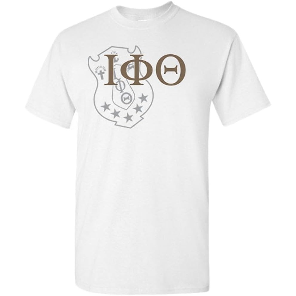 image:imageIota Phi Theta Greek Crest TShirtLight Grey