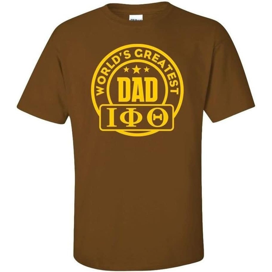image:imageIota Phi Theta Worlds Greatest Father TShirtBrown