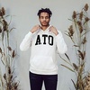 Greekgear Alpha Tau Omega ATO Nickname Hooded Sweatshirt(White)