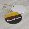 Iota Phi Theta Christmas Mountains Ornament