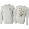 Iota Phi Theta World Famous Crest Long Sleeve T-Shirt(Light Grey)