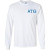 Alpha Tau Omega ATO Flag Long Sleeve T-Shirt(White)
