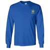 Alpha Tau Omega ATO Fraternity Crest Longsleeve Tee(Royal Blue)