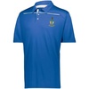 Alpha Tau Omega ATO Greek Crest Emblem Defer Polo(Royal/White)