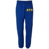 Alpha Tau Omega ATO Greek Lettered Thigh Sweatpants(Royal Blue)