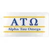 Alpha Tau Omega ATO Lettered Lines License Covers