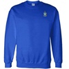 Greekgear Alpha Tau Omega World Famous Crest – Shield PATCH Crewneck Sweatshirt(Royal Blue)