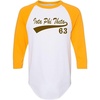 Greekgear Iota Phi Theta Tail Year Raglan(White W/Gold)