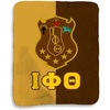 Greekgear Iota Phi Theta Two Tone Sherpa Lap Blanket