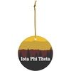 Iota Phi Theta Christmas Mountains Ornament