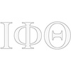 Iota Phi Theta Greek Letter Window Sticker Decal