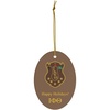 Iota Phi Theta Holiday Crest Oval Ornaments