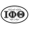 Iota Phi Theta Oval Crest – Shield Bumper Sticker