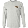 Iota Phi Theta World Famous Crest Long Sleeve T-Shirt(Light Grey)