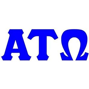Alpha Tau Omega ATO Big Greek Letter Window Sticker Decal 4 Inches Royal Blue(Royal Blue)