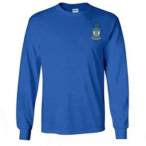 Alpha Tau Omega ATO Fraternity Crest Longsleeve Tee(Royal Blue)