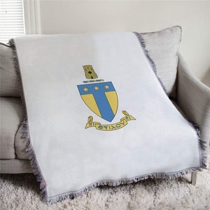 Alpha Tau Omega ATO Full Color Crest Afghan Blanket Throw